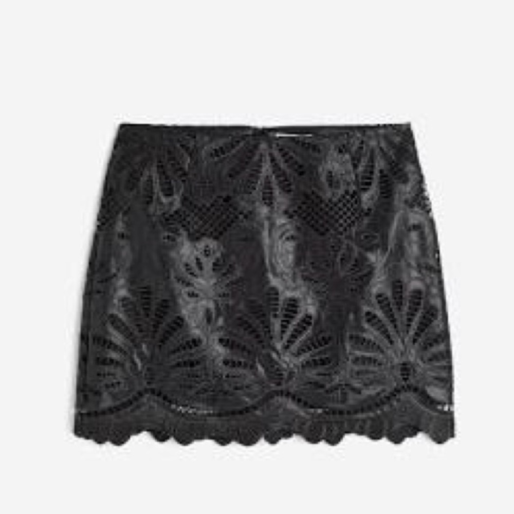 NWT H&M Eyelet Embroidery Mini Skirt